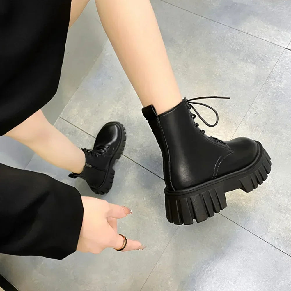 Hedda | Motorbike Platform Boots