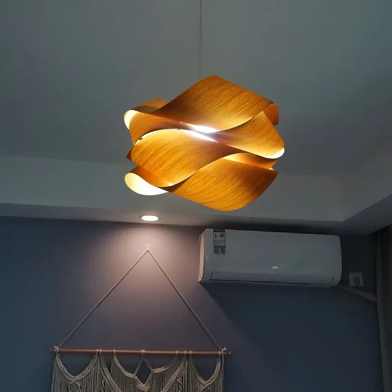 Southeast Asian Wood Pendant Lights