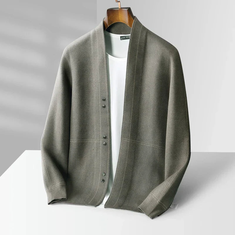 Oliver Wool Stickad Cardigan