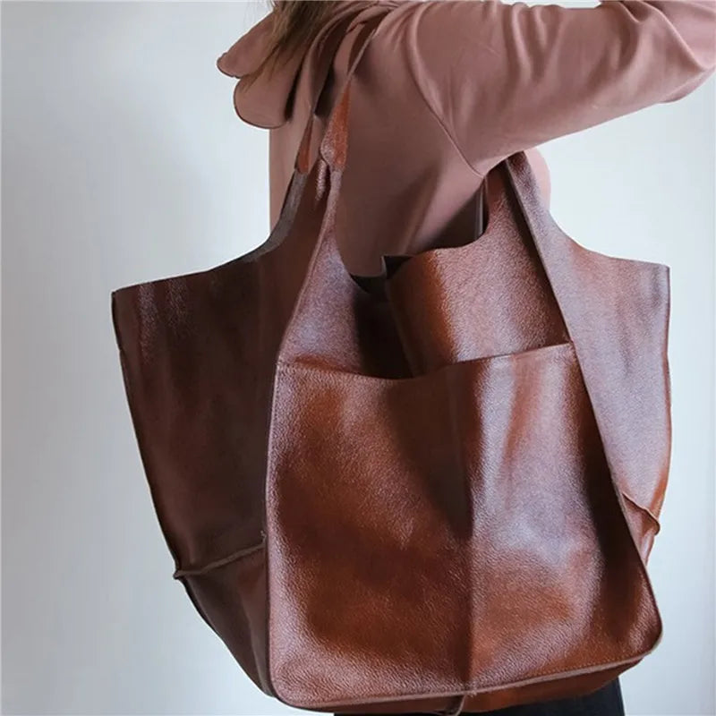 MILLICENTE | BOLSO TOTE DE PIEL DE GRAN TAMAÑO