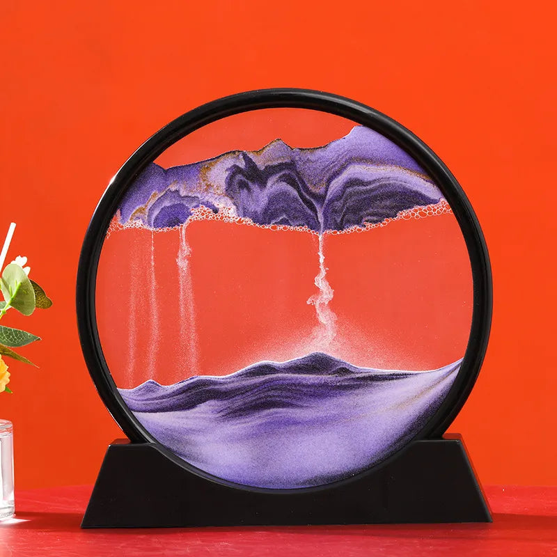 3D Moving Sand Art Picture Hourglass Quicksand Craft Flowing Sand