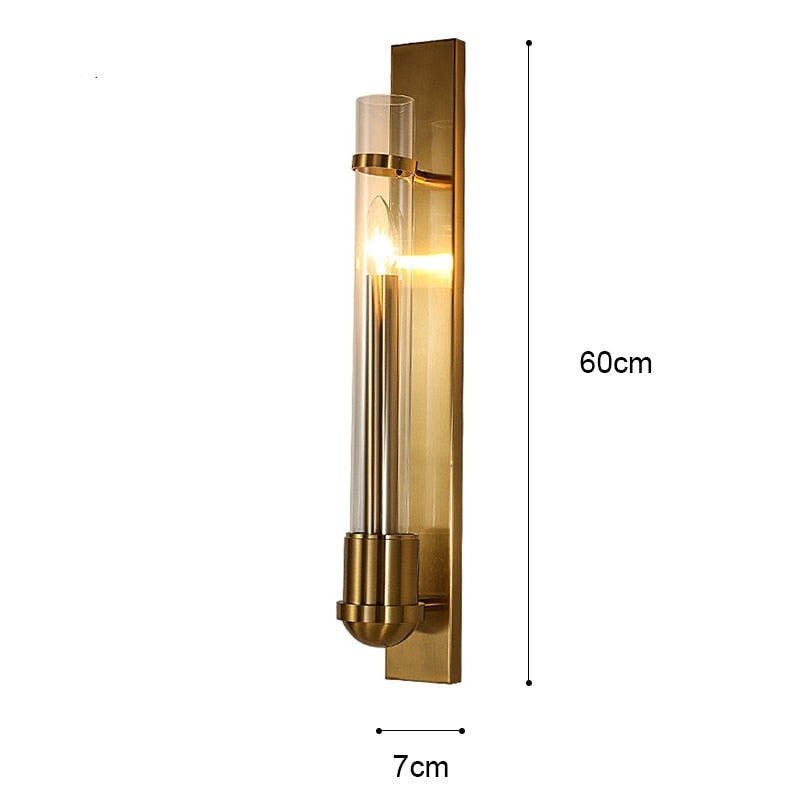 WIN Moderne led-wandlamp in Amerikaanse stijl, luxe gouden licht