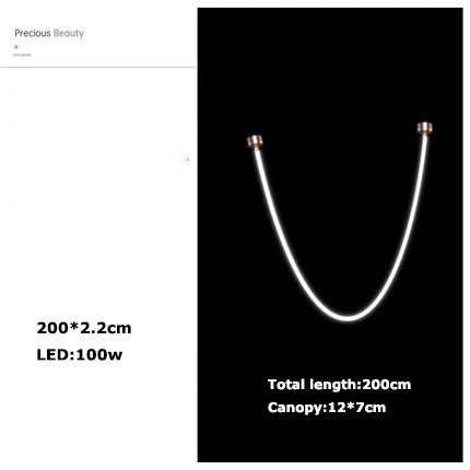 Udon - LED stmívatelné postmoderní zlaté chromové stropní lampy