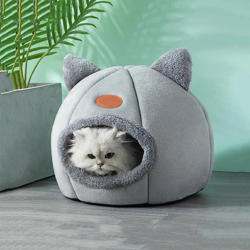 FurryHaven Cat Cave – Maison chaude pour animaux de compagnie en hiver