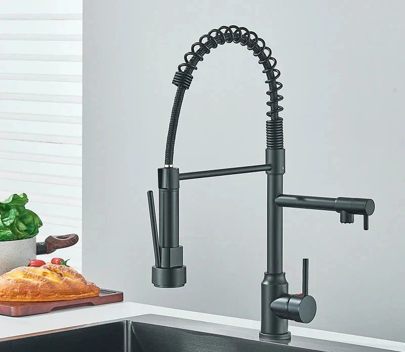 NickelFlex – Kitchen mixer tap with 360° swivel function faucet