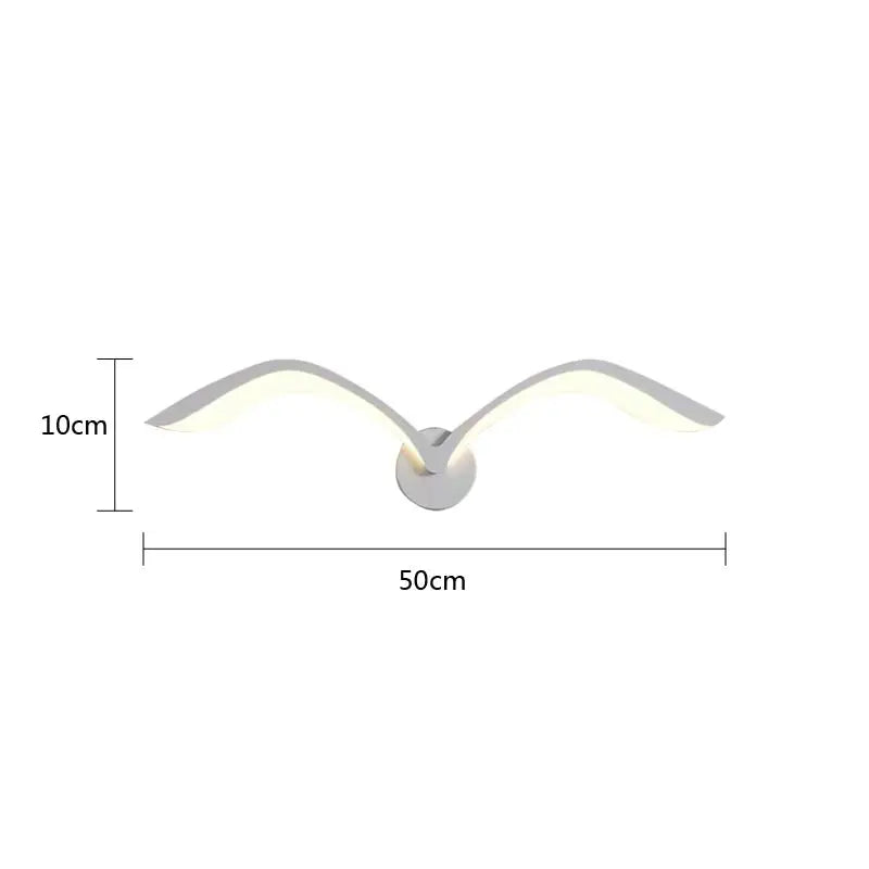 Seagull Bird Vegglampe Sconce