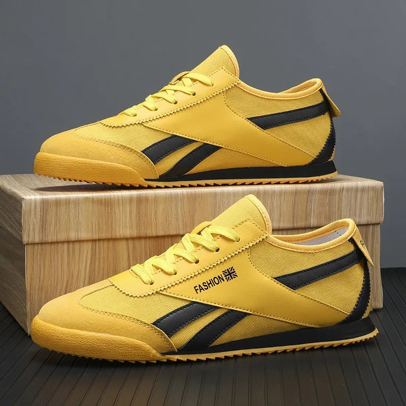 Classic Yellow Casual Sneakers