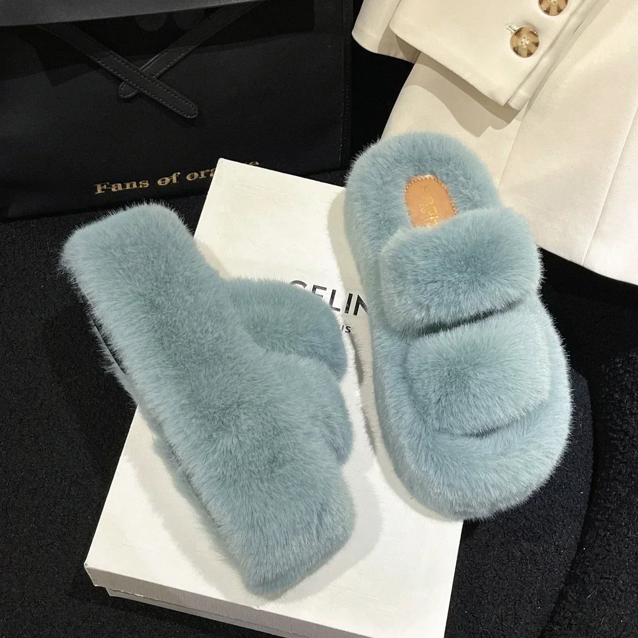 FuzzyElegance - Pantofole morbide per donna