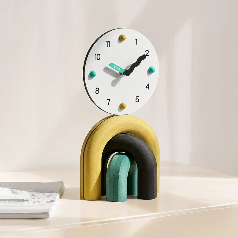 Horloge de table design Nordic Art Arch