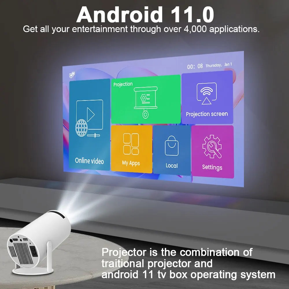 WeCool™ ChillCast 4K Decoding Smart Home Projector