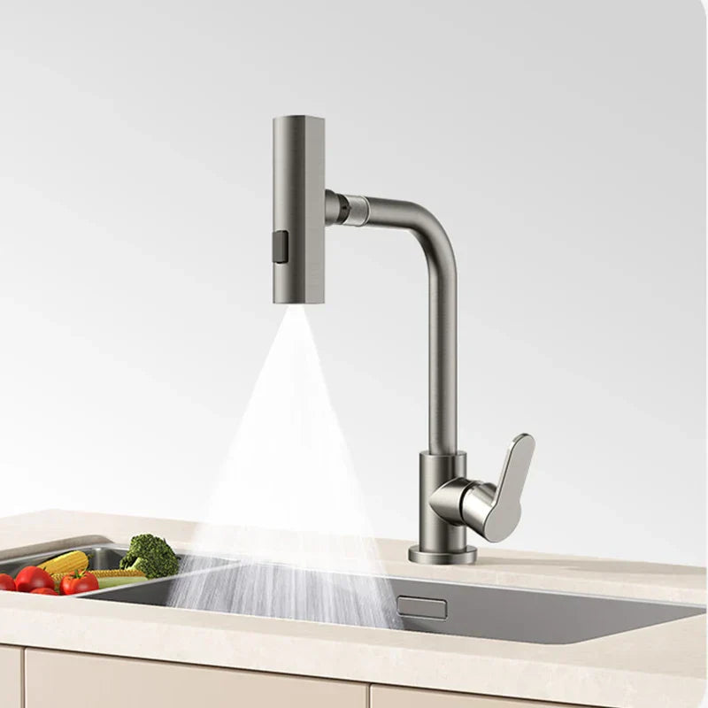 GrayStream – Grifo de cocina giratorio en cascada