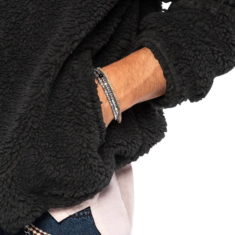 Niklas - Modern fleece sherpa jacket pullover for men