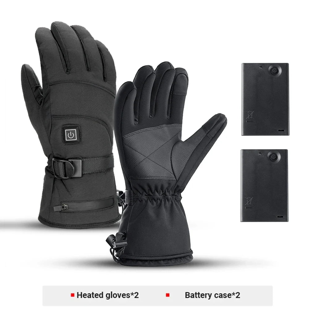 Heated Motorcycle Gloves – Winter Waterproof, Touch Screen, Rechargeable Thermal Gloves