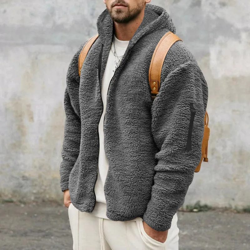 Niklas - Moderno jersey de forro polar sherpa para hombre