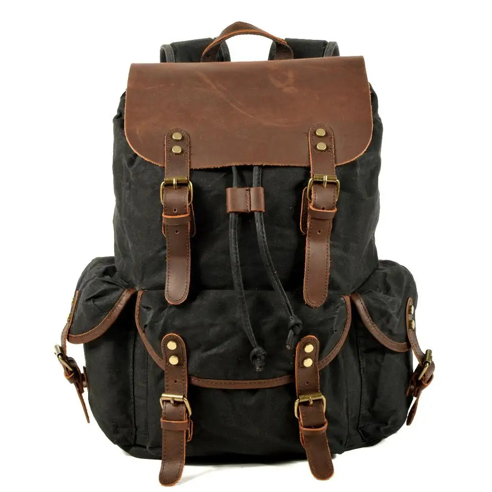 Trailblazer Canvas-Lederrucksack