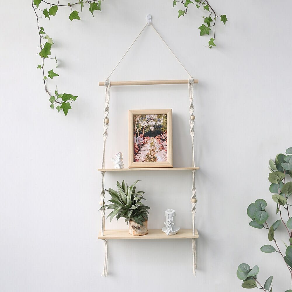 Macrame Wall Hanging Shelves