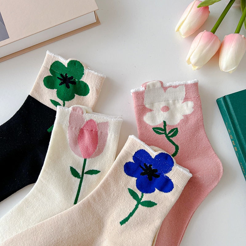 Blumen Socken