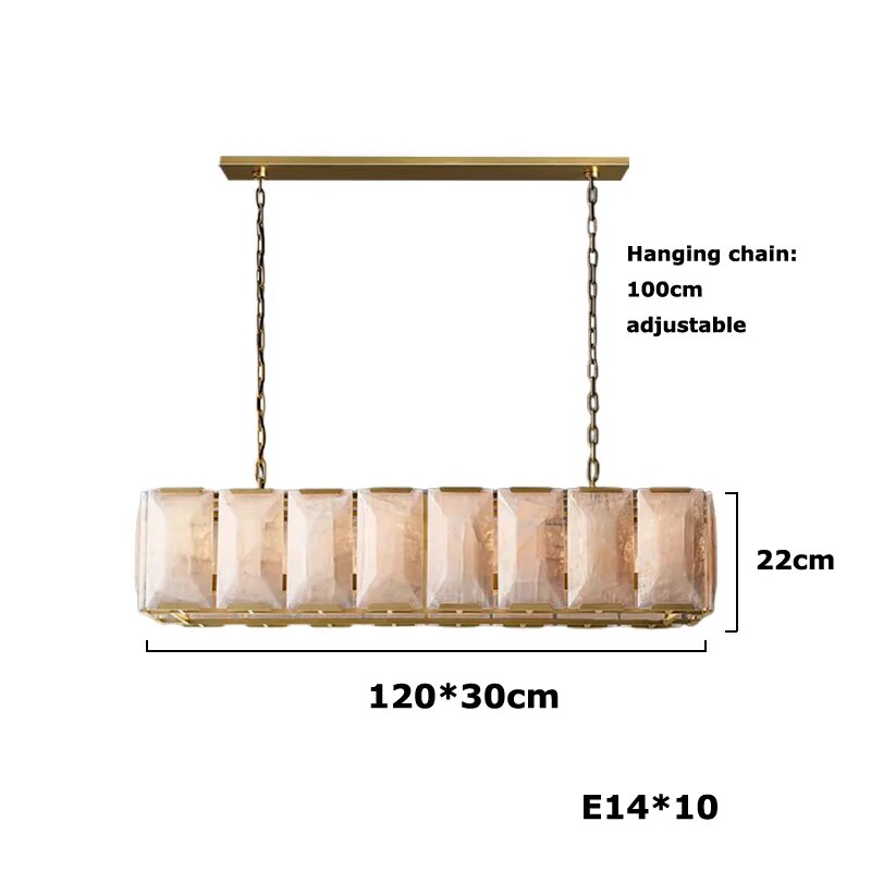 Retro Amerikaanse E14 LED dimbare kroonluchter hanglampen