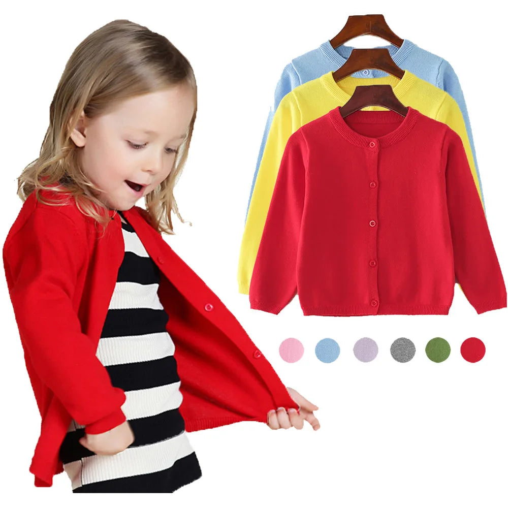 CozyKnits Cardigan – Cotton Knit Jacket for Kids