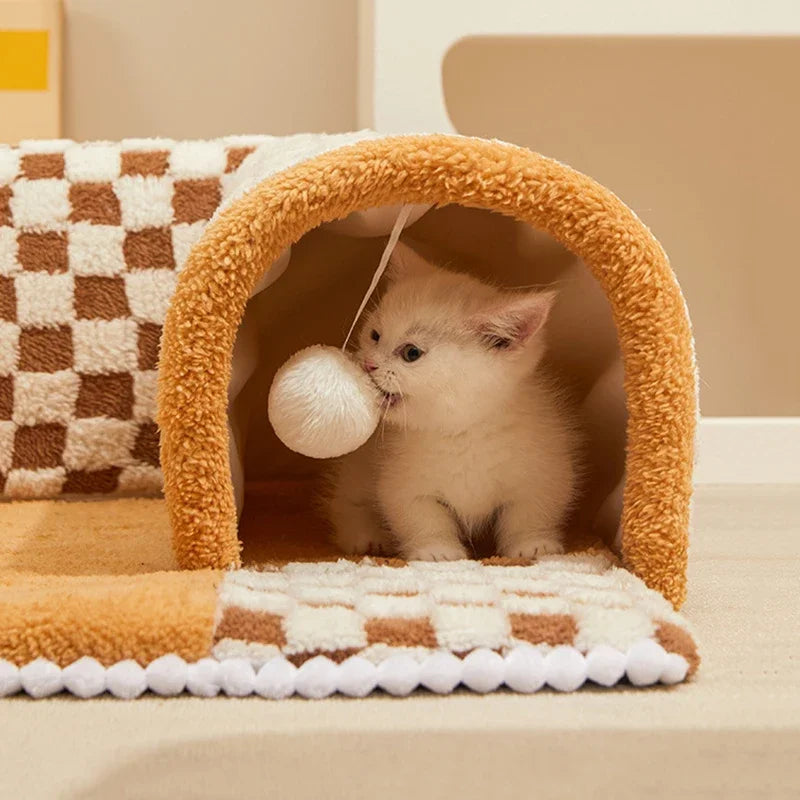 Tapis tunnel pour chat