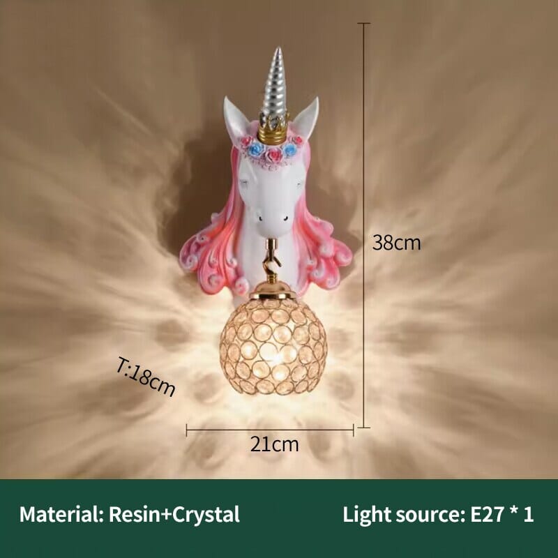 Unicorn Resin Wall Lamp