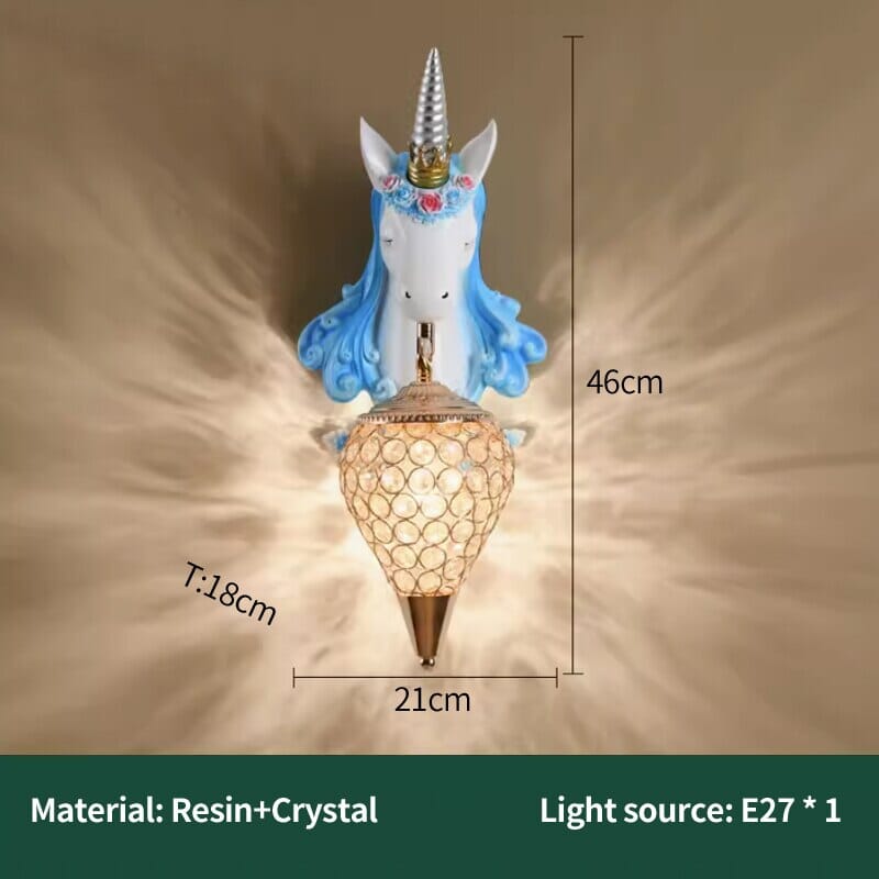 Unicorn Resin Wall Lamp