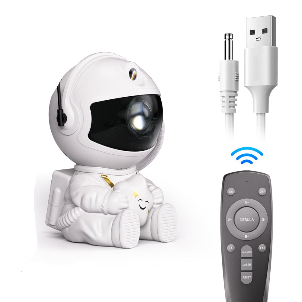 PQ Remote Control Astronaut Galaxy Projector