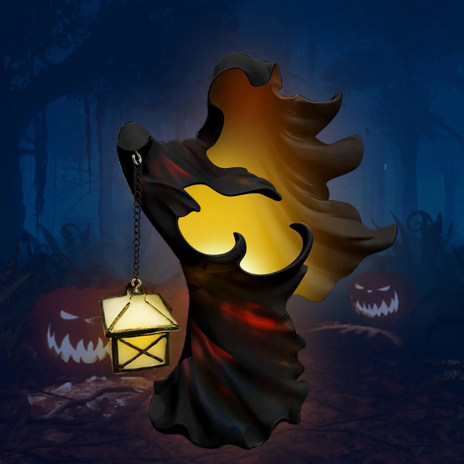 Lantern Witch Resin Figur