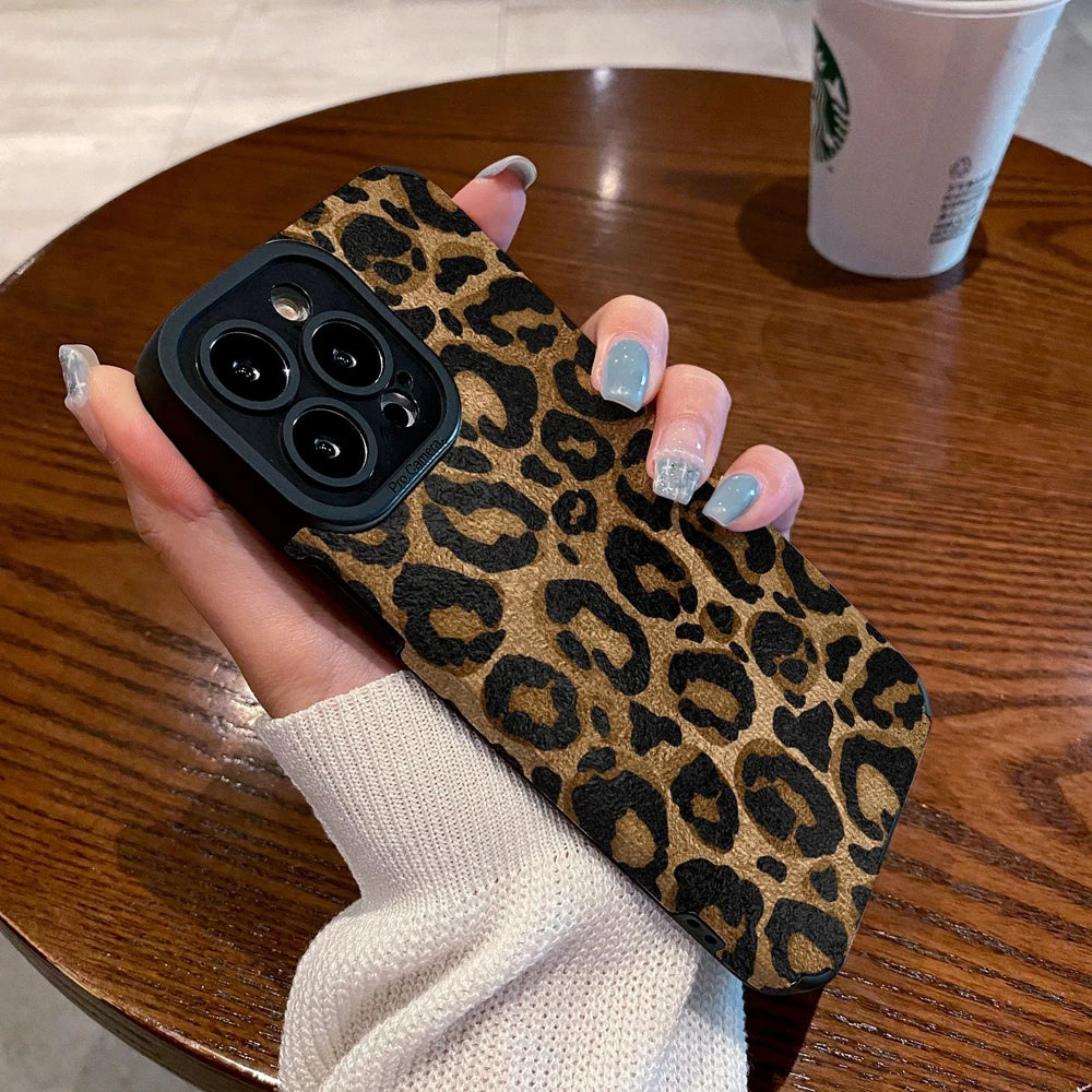 Klassische Leoparden-iPhone-Hülle