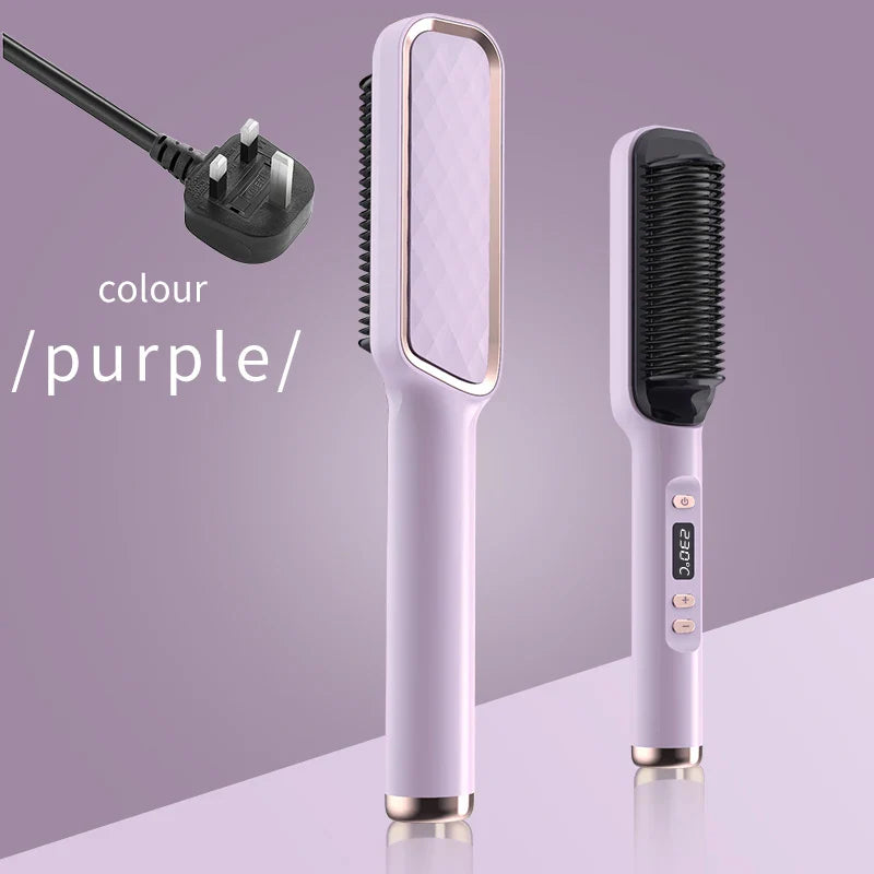 Electric Hot Comb Multifunctional Straight Hair Straightener Comb