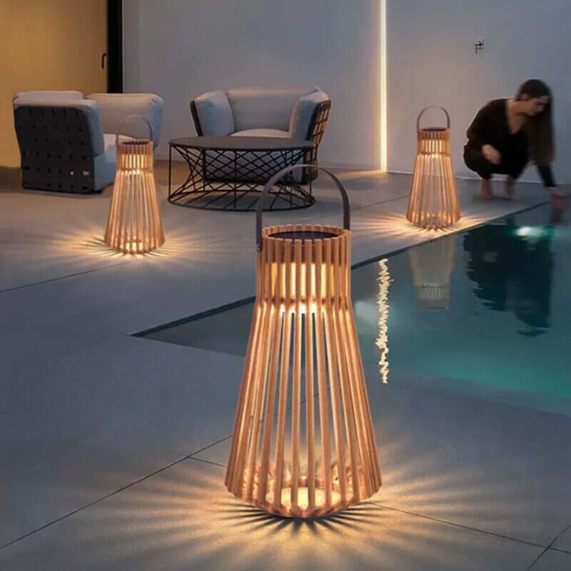 Lampa Woven Teak Marina Wodoodporna