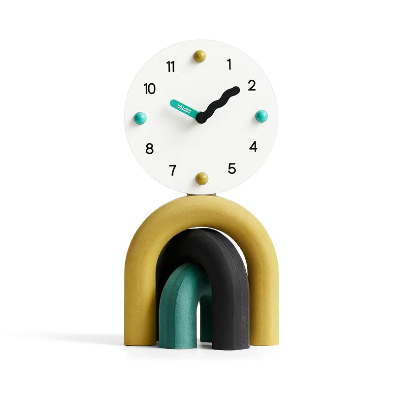 Horloge de table design Nordic Art Arch