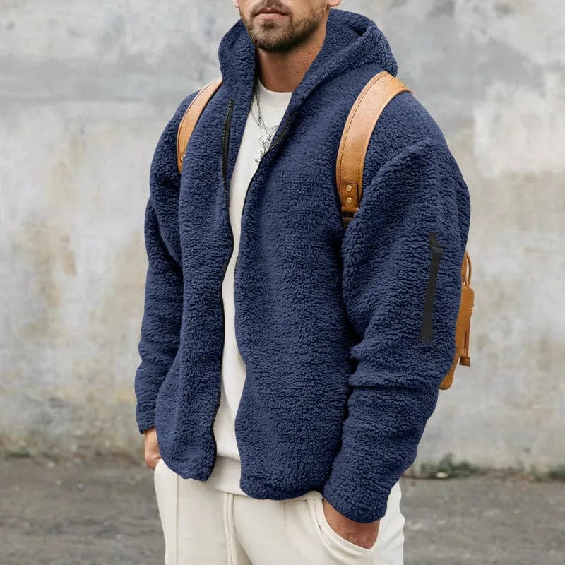 Niklas - Modern fleece sherpa jacket pullover for men