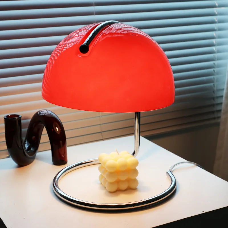 Paddestoelkaarswarmerlamp in Bauhaus-stijl