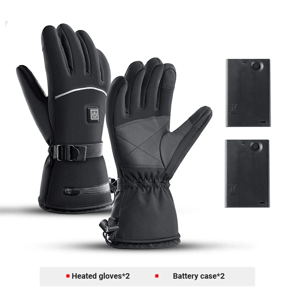 Heated Motorcycle Gloves – Winter Waterproof, Touch Screen, Rechargeable Thermal Gloves