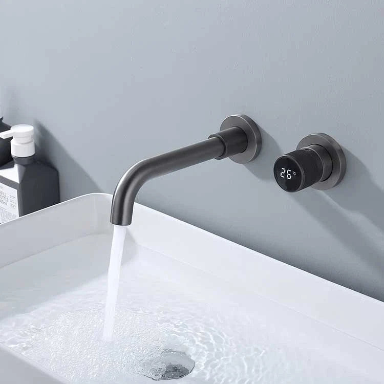 Rubinetto da bagno con display digitale Ferond Black Brass – Rubinetto a doppio controllo per acqua fredda e calda