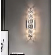 Silver Spark Crystal Wall Lamp