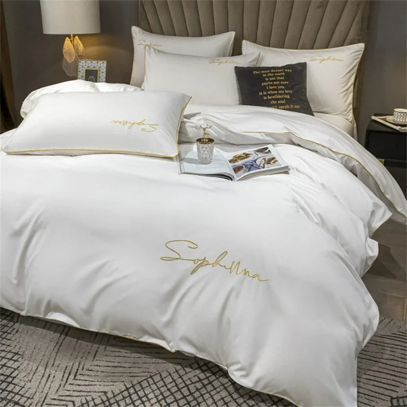 EmbroiLux - Luxury Duvet Cover with Elegant Embroidery