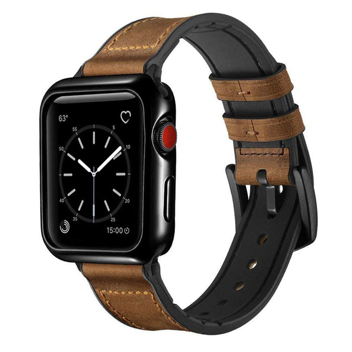 Bracelet de montre en cuir de luxe pour Apple Watch