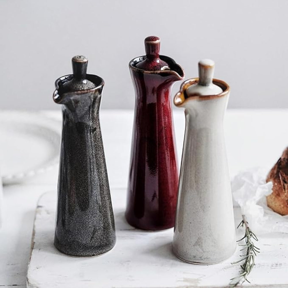 Bouteille à condiments en céramique inspirée du Japon