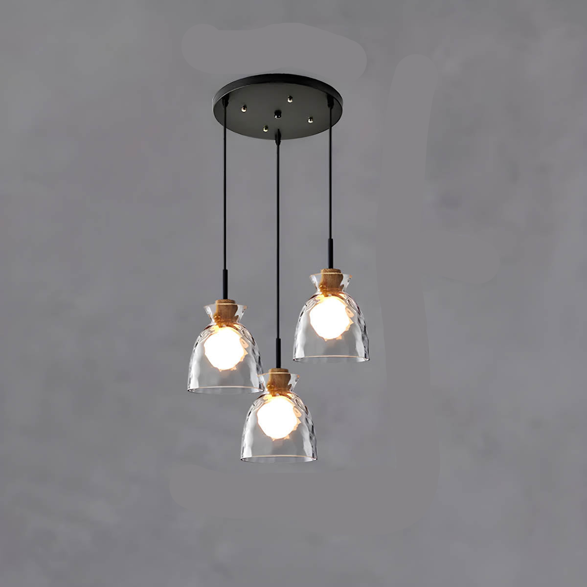 Rayonnement - Glass Chandelier for a Refined Atmosphere