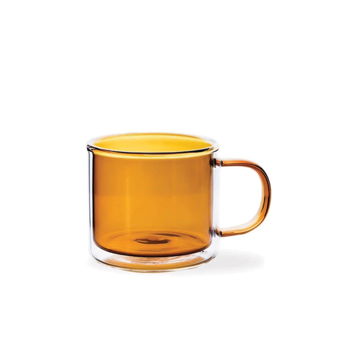 Amber Glass Mug - Durable, Heat-Resistant Coffee & Tea Cup