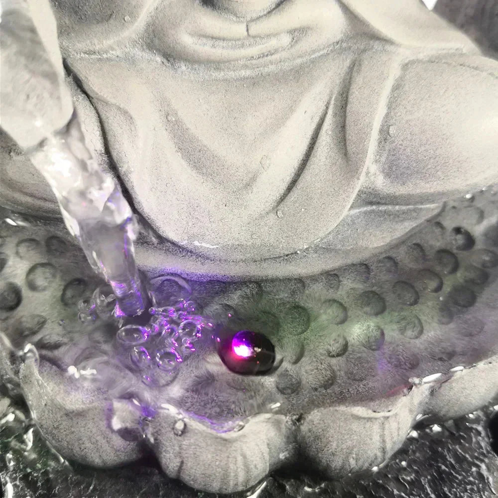 Buddha LED -vesiputous: Zen-meditointi & Feng Shui -koriste