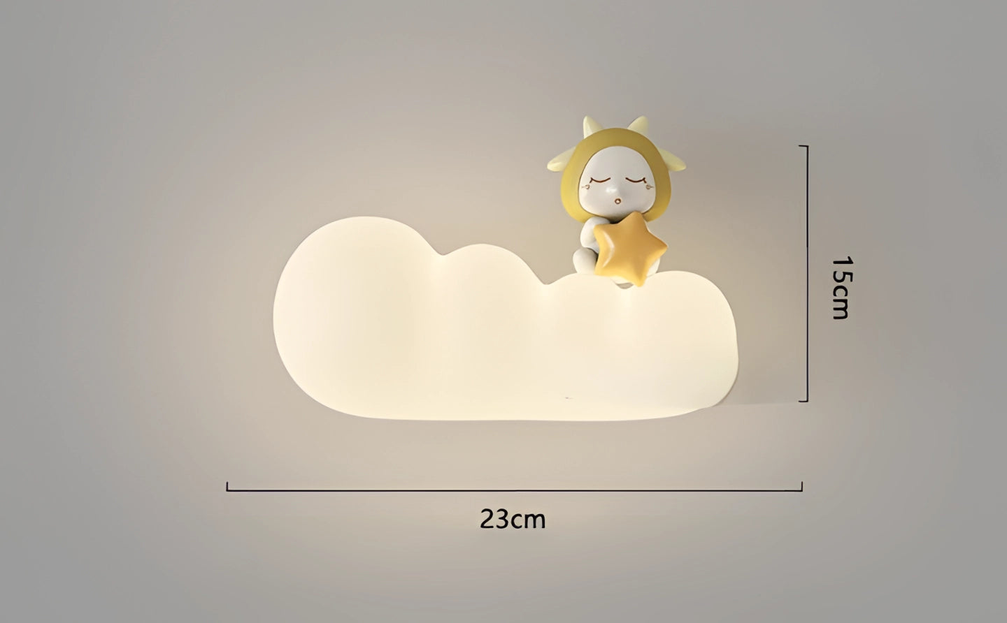 Lampada da Parete Nuvola - Faretto Dimmerabile per Nursery e Decorazione