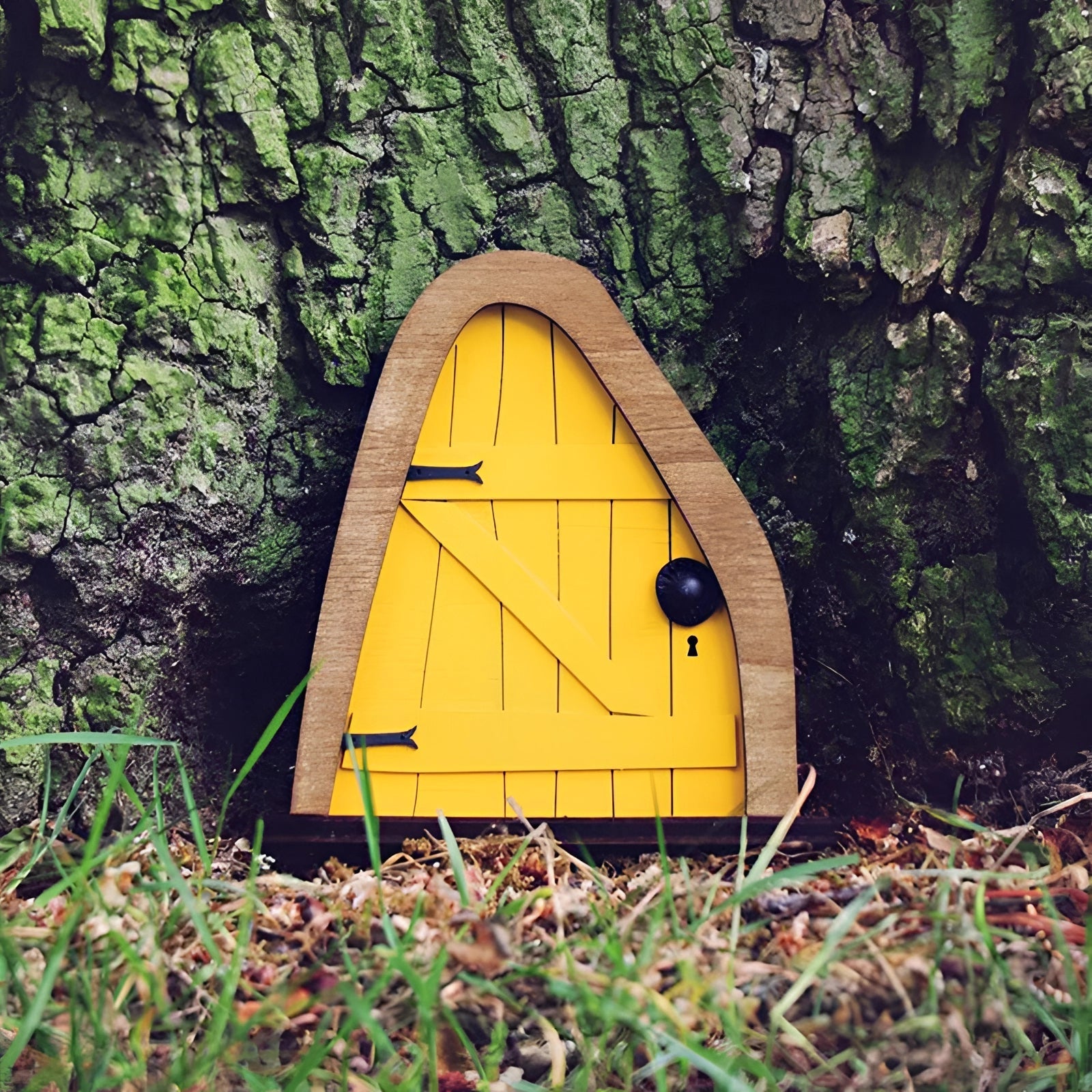 Puerta de Jardín de Hadas - Decoración y Accesorio de Árbol Encantado en Miniatura