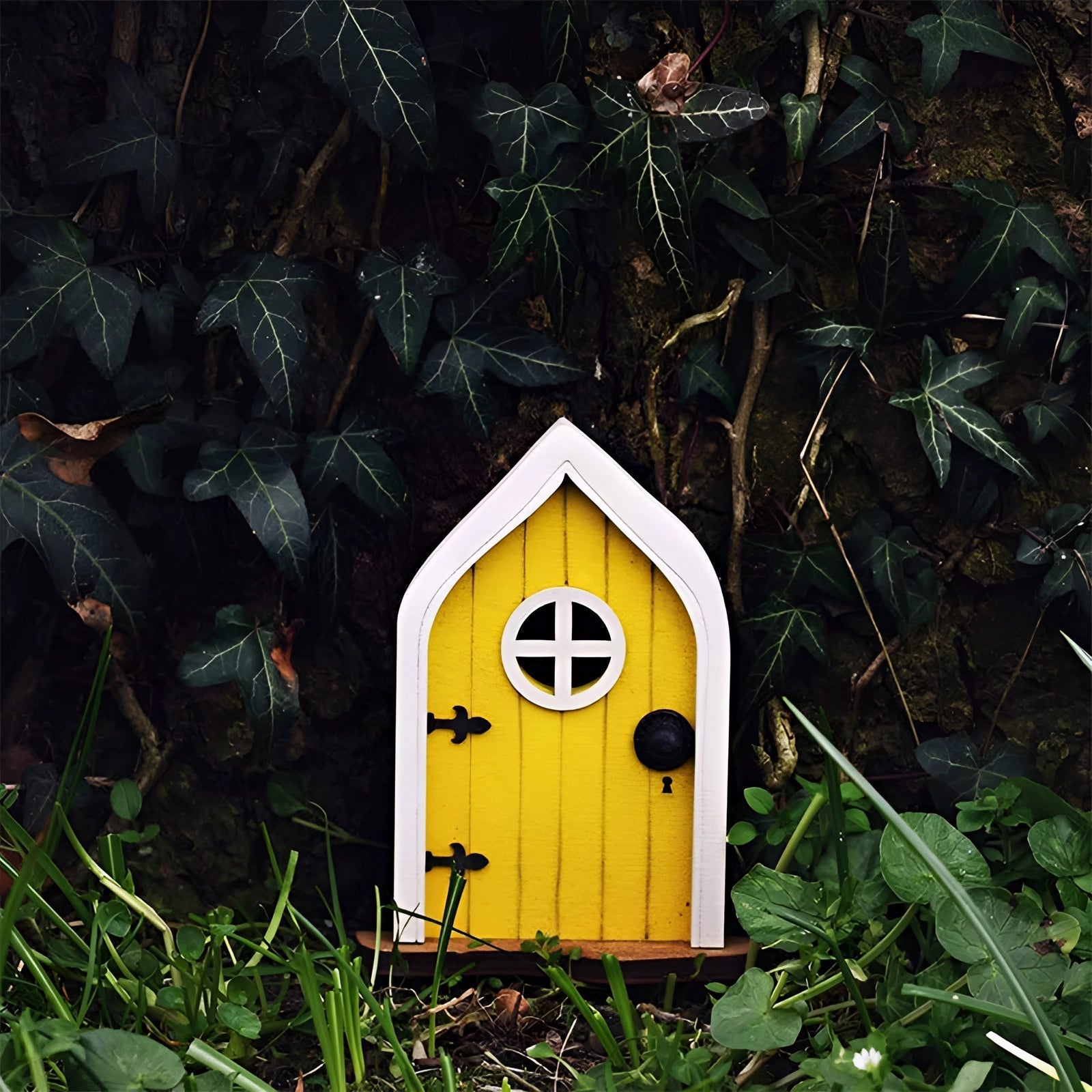 Puerta de Jardín de Hadas - Decoración y Accesorio de Árbol Encantado en Miniatura