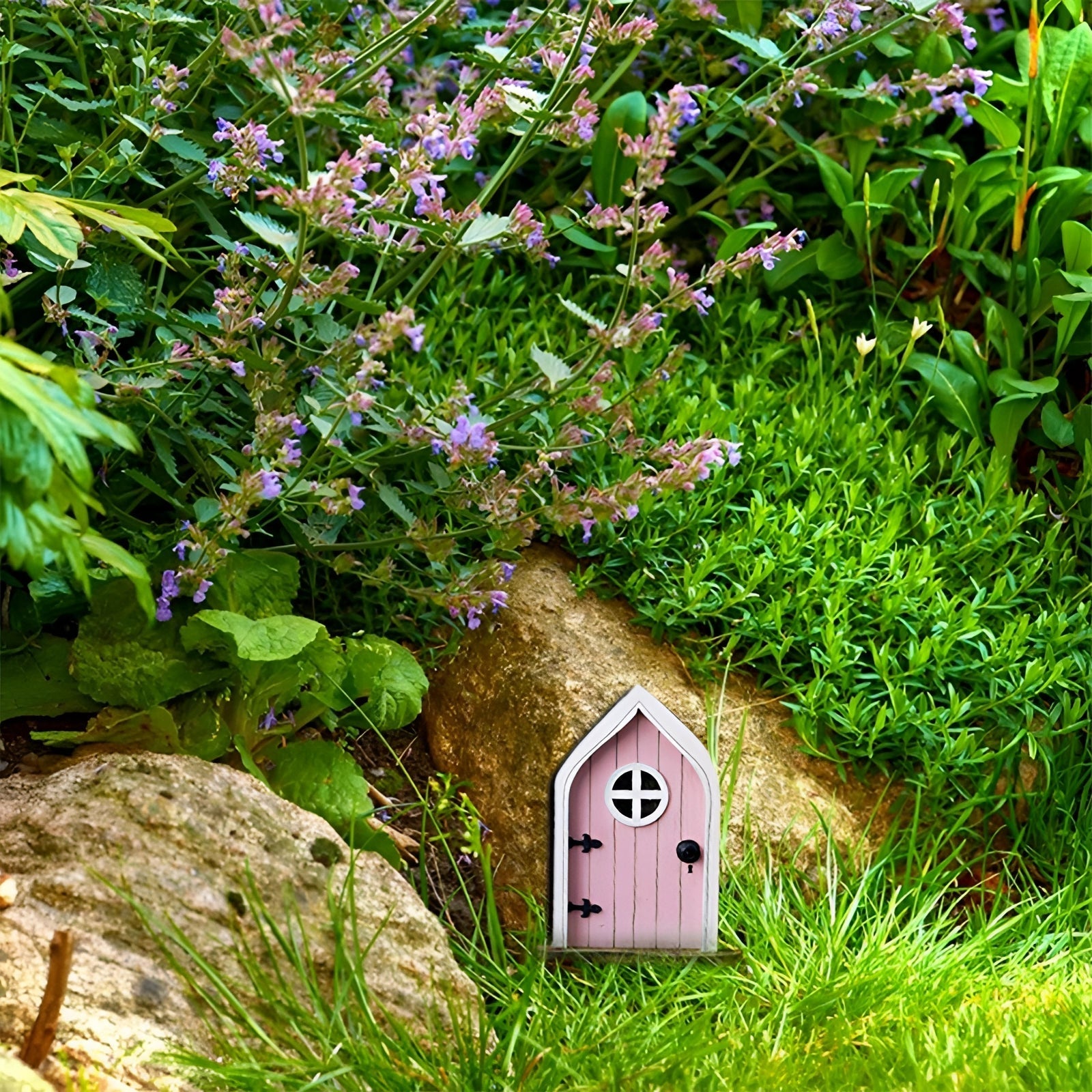 Puerta de Jardín de Hadas - Decoración y Accesorio de Árbol Encantado en Miniatura