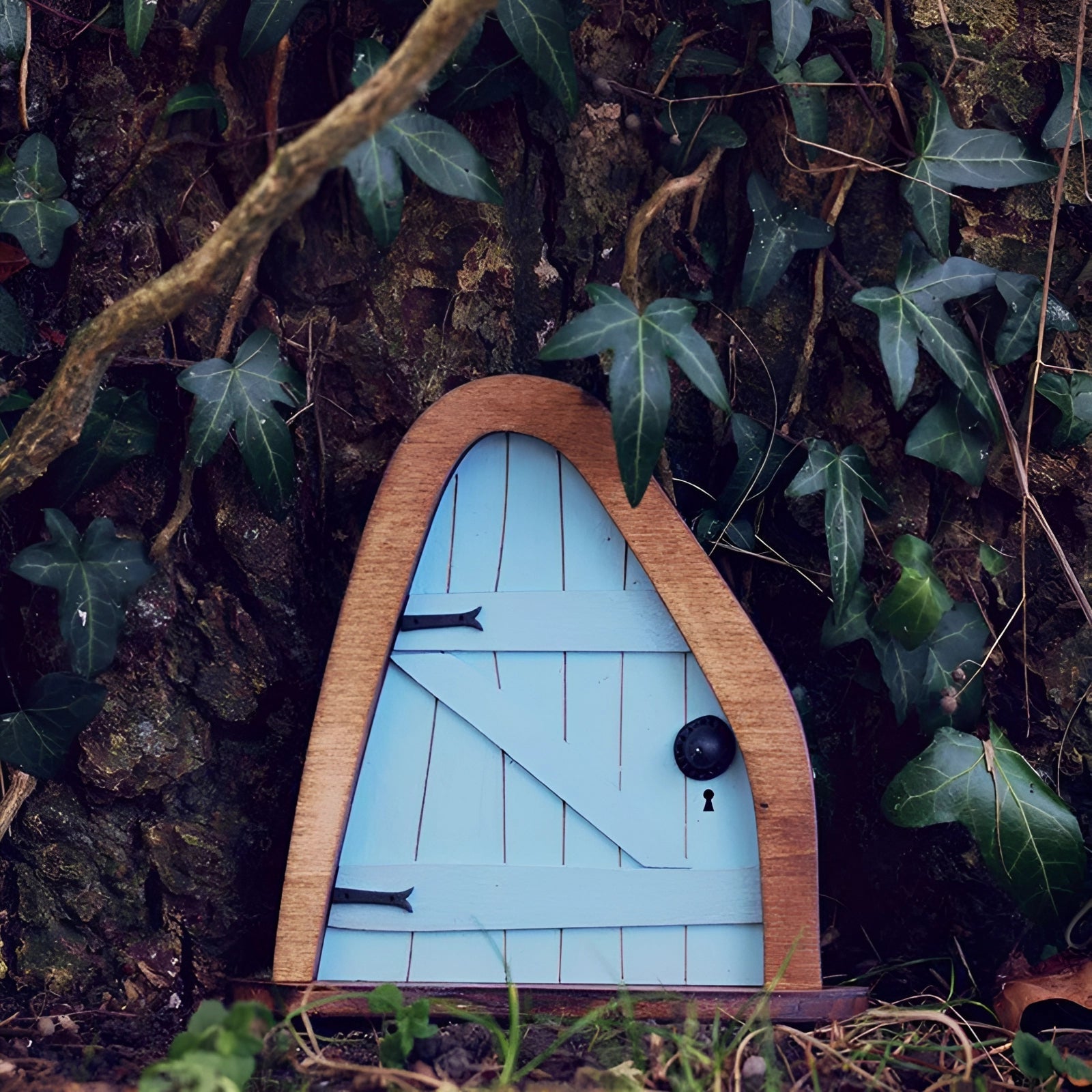 Puerta de Jardín de Hadas - Decoración y Accesorio de Árbol Encantado en Miniatura