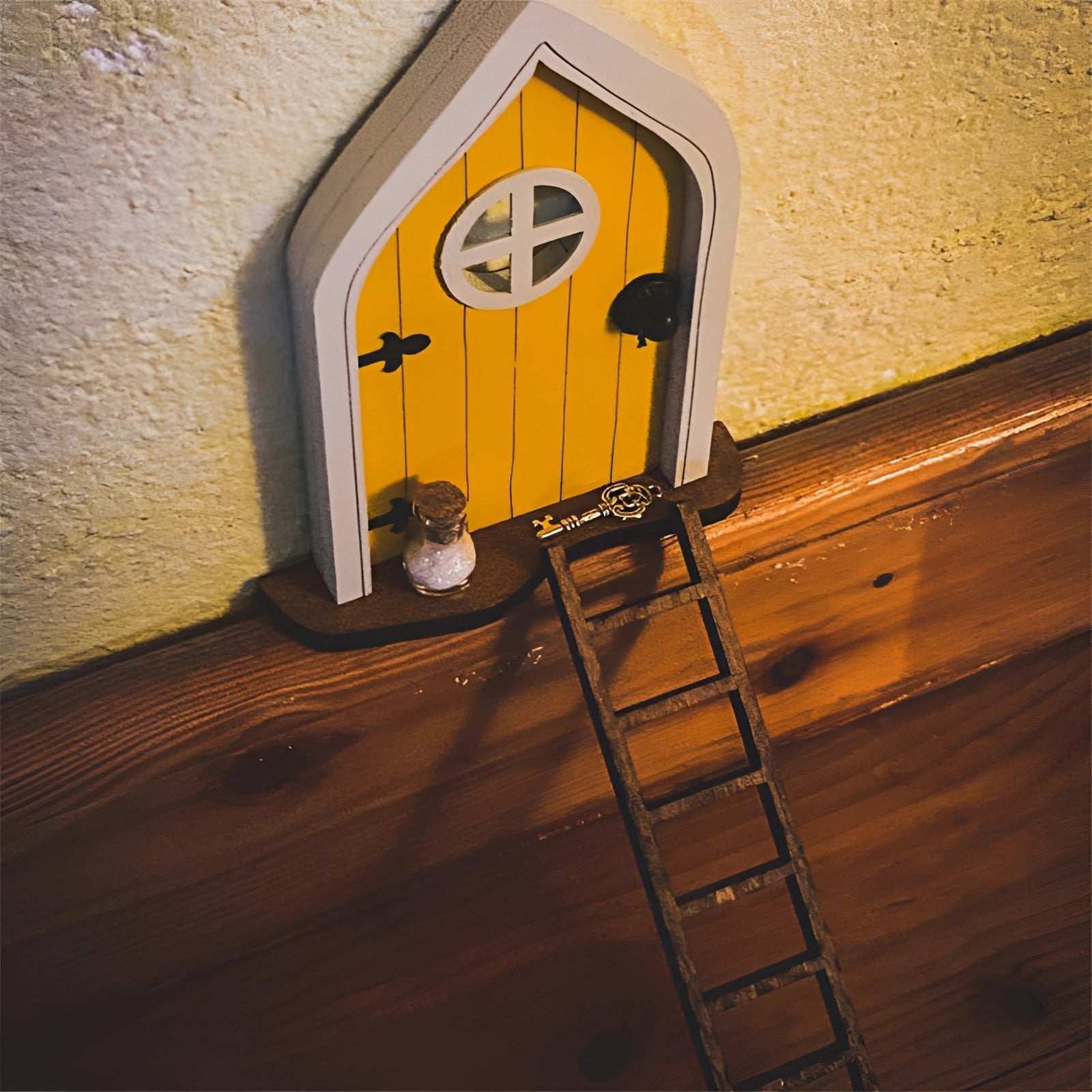 Puerta de Jardín de Hadas - Decoración y Accesorio de Árbol Encantado en Miniatura