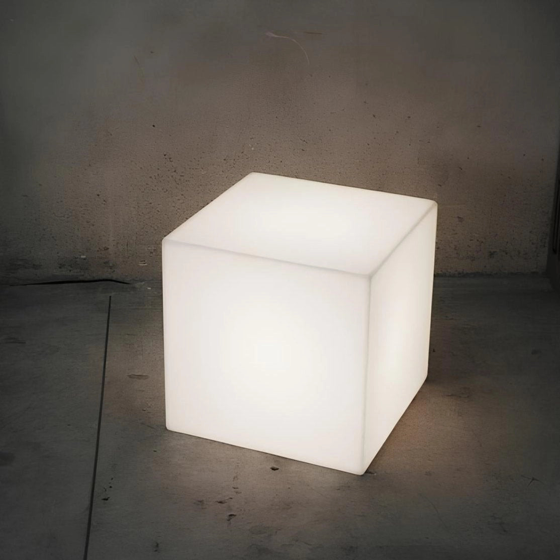 Rechargeable Waterproof LED Cube Lights - Modern Outdoor Lighting